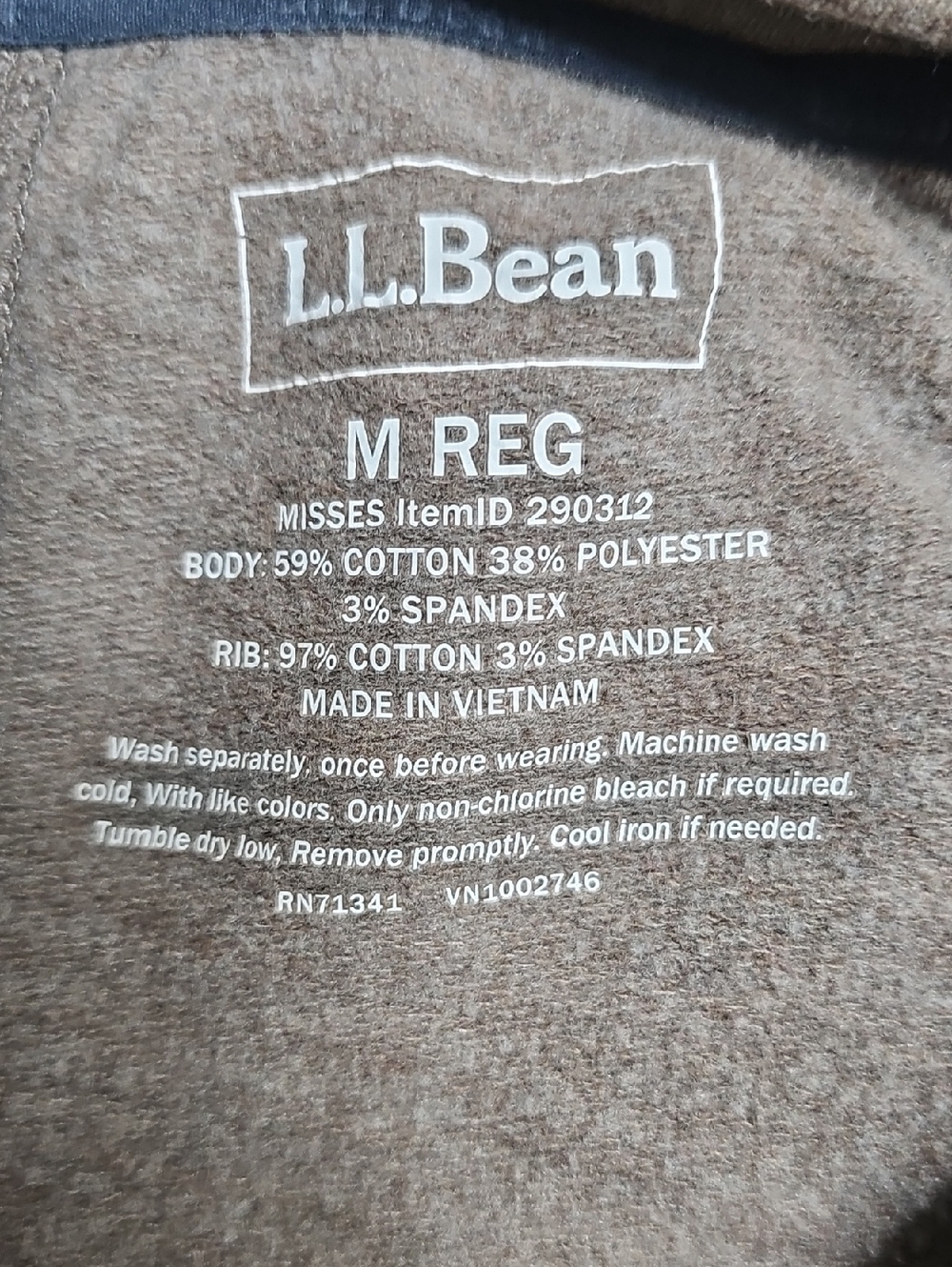 L.L. Bean Womens Cow-Neck Pullover - Picture 4 of 4